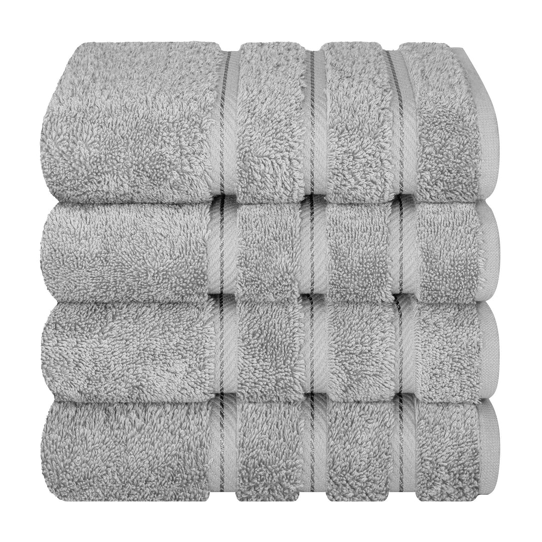American Soft Linen 100%  Cotton Turkish Towels, 4 Pack Hand Towel Set, Super Soft, Absorbent, Quick Dry Premium Towels