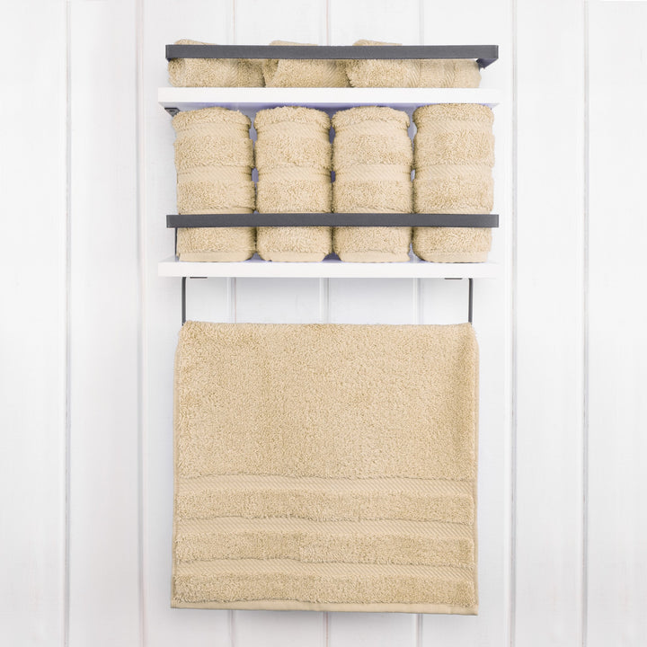 American Soft Linen 100%  Cotton Turkish Towels, 4 Pack Hand Towel Set, Super Soft, Absorbent, Quick Dry Premium Towels