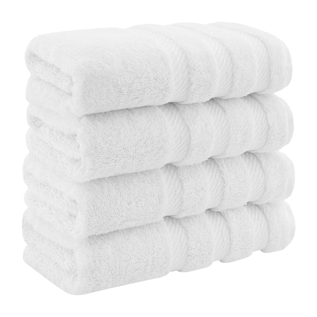 American Soft Linen 100%  Cotton Turkish Towels, 4 Pack Hand Towel Set, Super Soft, Absorbent, Quick Dry Premium Towels