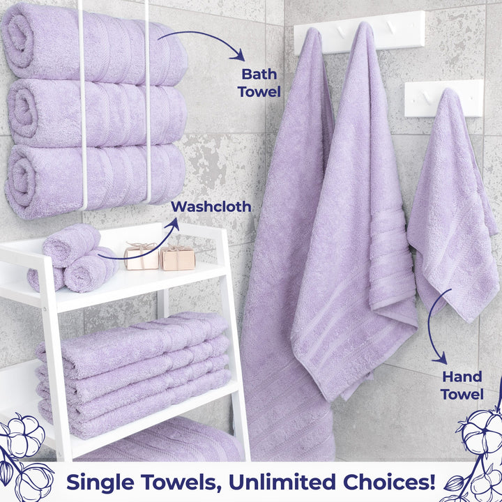 American Soft Linen Single Piece 100% Cotton Turkish Towels with 20 Different Colors, Create Your Set