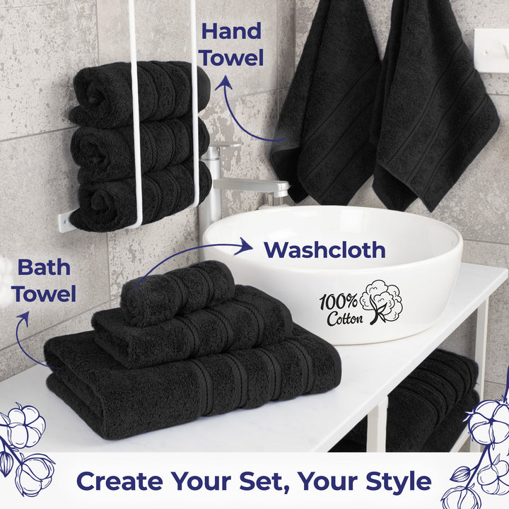 American Soft Linen Single Piece 100% Cotton Turkish Towels with 20 Different Colors, Create Your Set