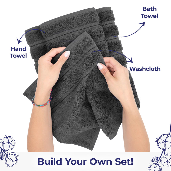 American Soft Linen Single Piece 100% Cotton Turkish Towels with 20 Different Colors, Create Your Set