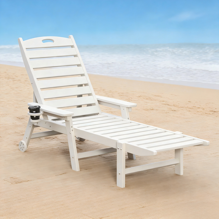 HDPE Chaise Lounge Chair for Outdoor Relaxation