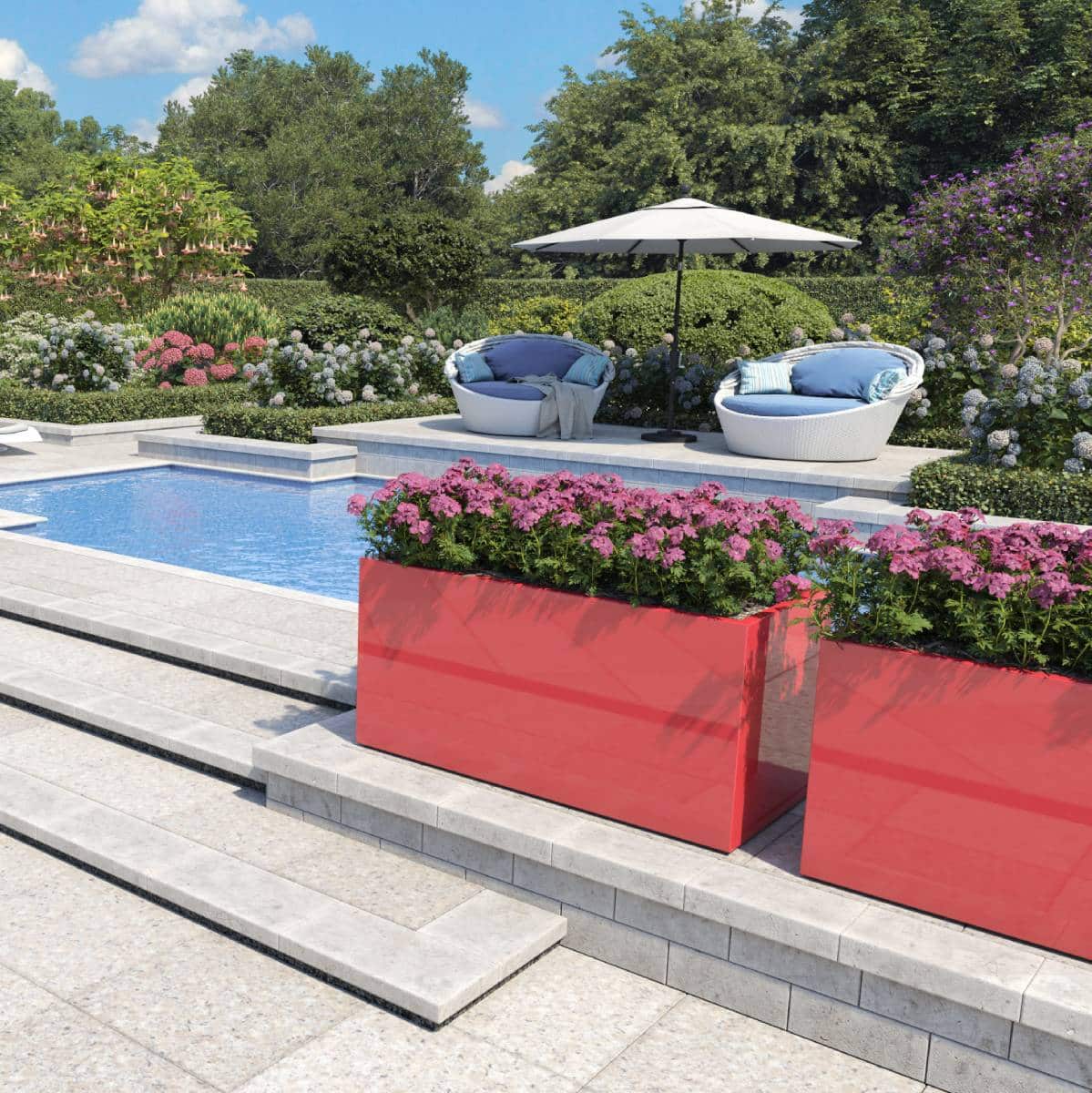Jay Scott's Granada Wide Rectangular Planter
