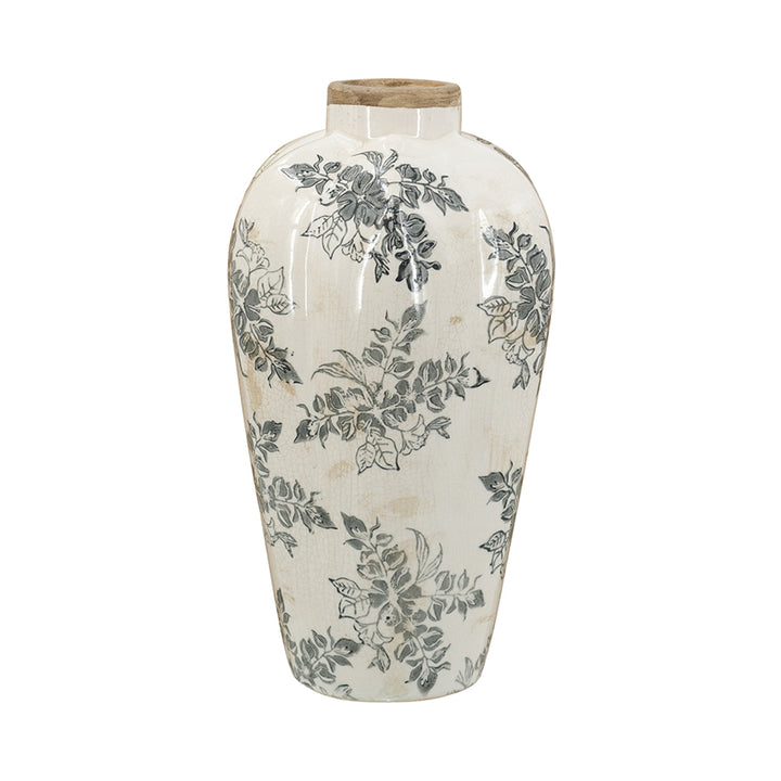 Vintage Inspired Ceramic Accent Vase