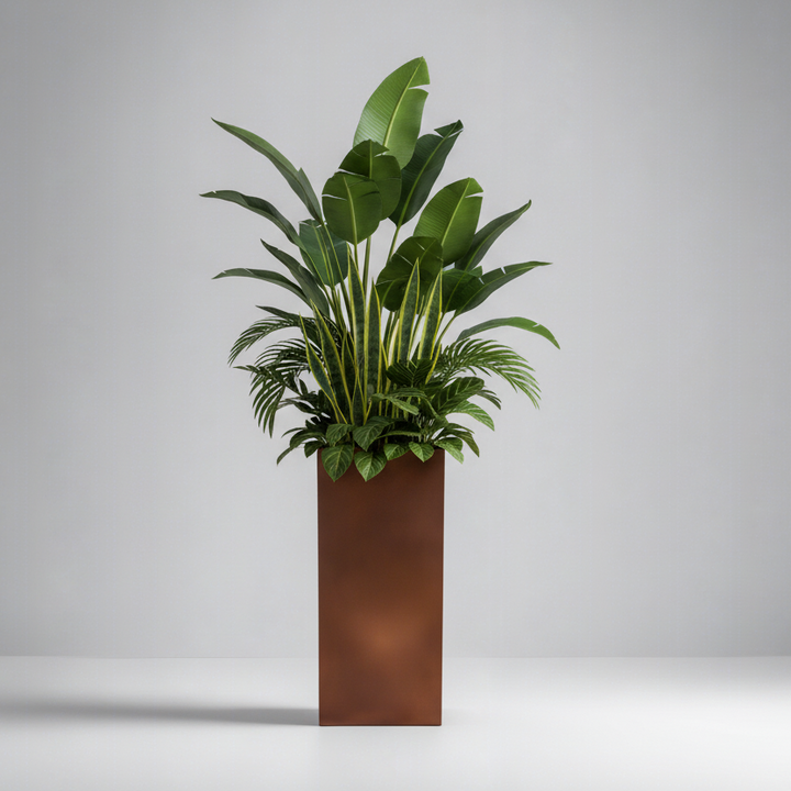 Corten Steel Column Planters - FREE SHIPPING!
