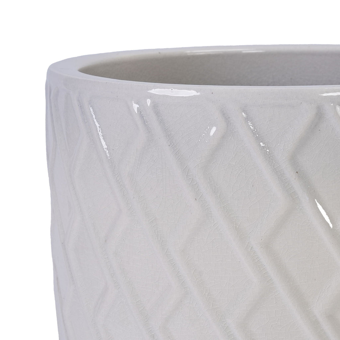Ceramic Flowerpot, Planter For Patio, Garden, Windowsill