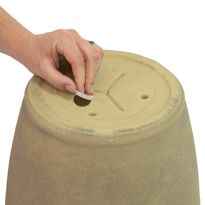 Anjelica Polyresin Large Round Outdoor Planter