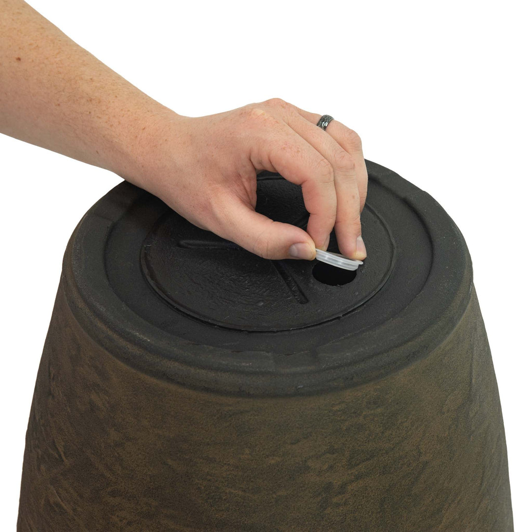 Anjelica Polyresin Large Round Outdoor Planter
