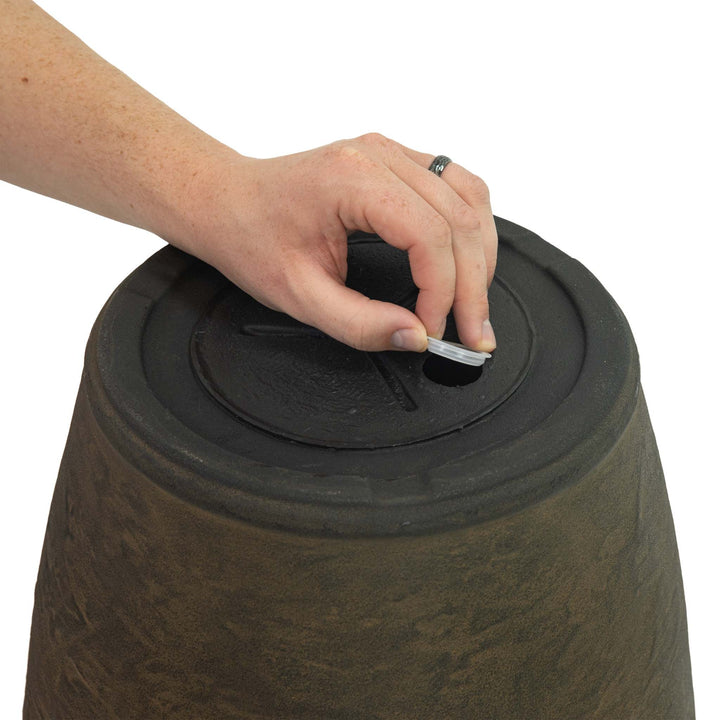 Anjelica Polyresin Large Round Outdoor Planter