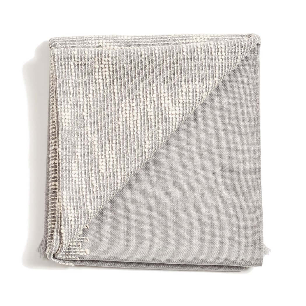 Flo Brown Merino Textured Handloom Throw