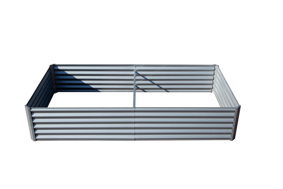Galvanized Raised Garden Bed - 6 ft x 3 ft. x 1 ft