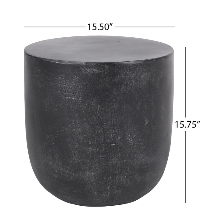Outdoor Lightweight Concrete Side Table - Comes in 3 Great Colors