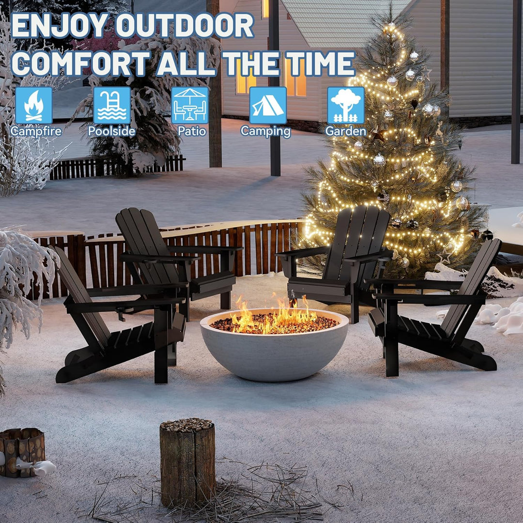 Adirondack Chair, HDPE Adirondack Chair, Folding Adirondack Chairs,Outdoor Chairs with Cup