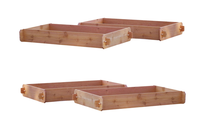 SET OF 2 Timberlane Gardens Easy Raised Garden Bed Kits. Double Deep. Select Cedar. Mortise &amp; Tenon. 2&