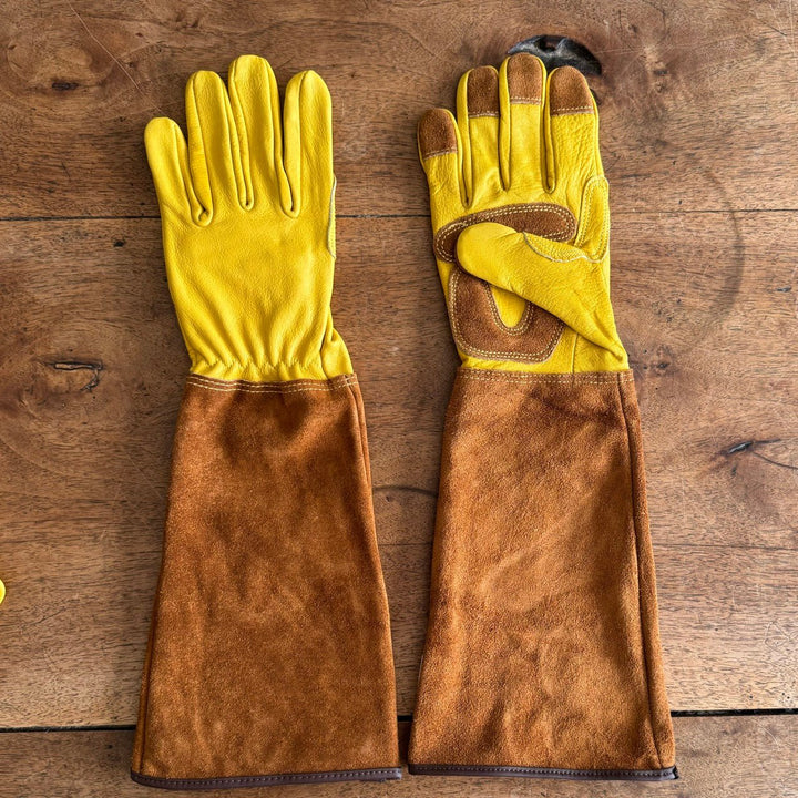 Rose Pruning Gloves – Long Soft Cowhide Garden Gloves