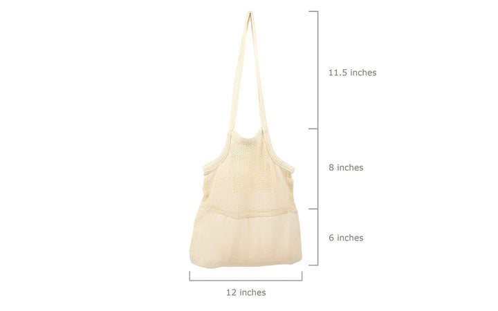 Mesh &amp; Fabric Tote Bag