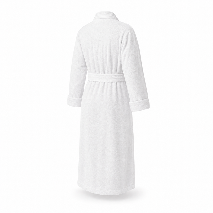 Turkish Cotton Terry Cloth Pleated Bathrobe
