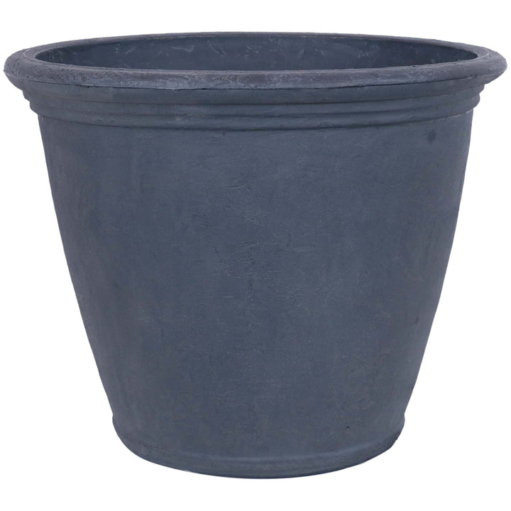 Anjelica Polyresin Large Round Outdoor Planter