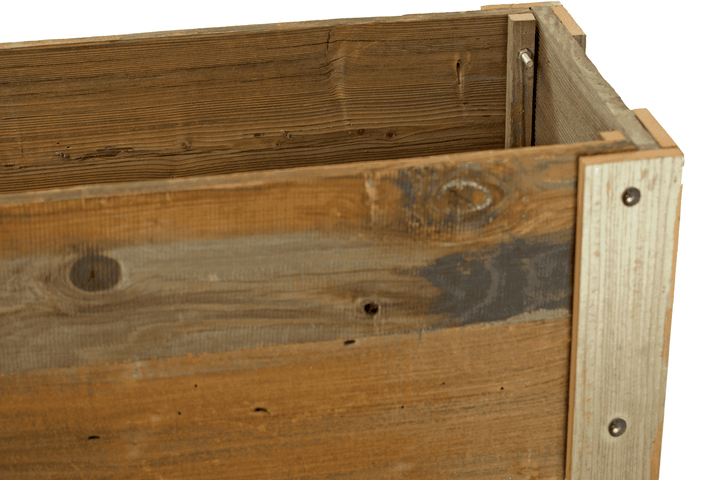 Raised /Elevated Redwood Bed Planter Box on Casters - Made in the U.S.A