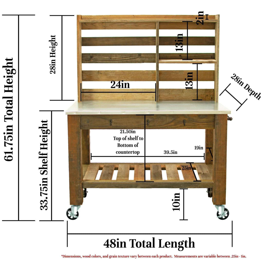 Redwood Potting Table - Made in the U.S.A