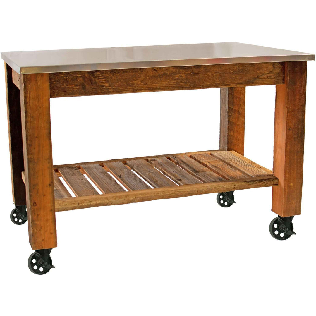 Redwood Potting Table Rolling Cart - Multiple Choice Available - Made in the U.S.A