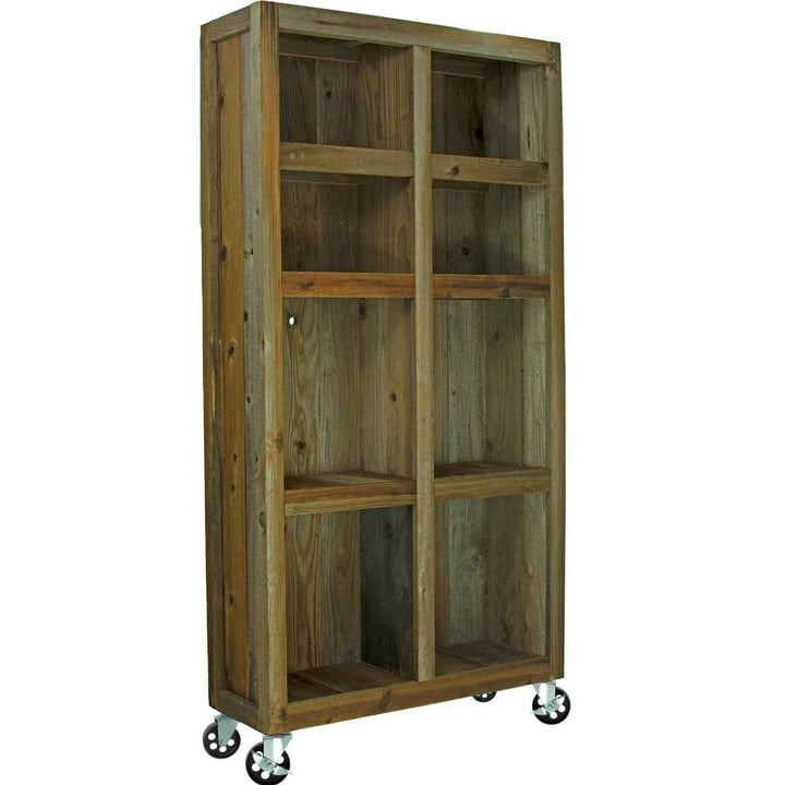Rolling Redwood Storage Cabinet - Made in the U.S.A