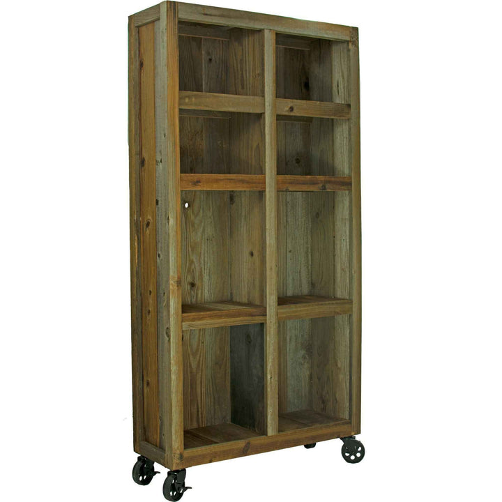 Rolling Redwood Storage Cabinet - Made in the U.S.A