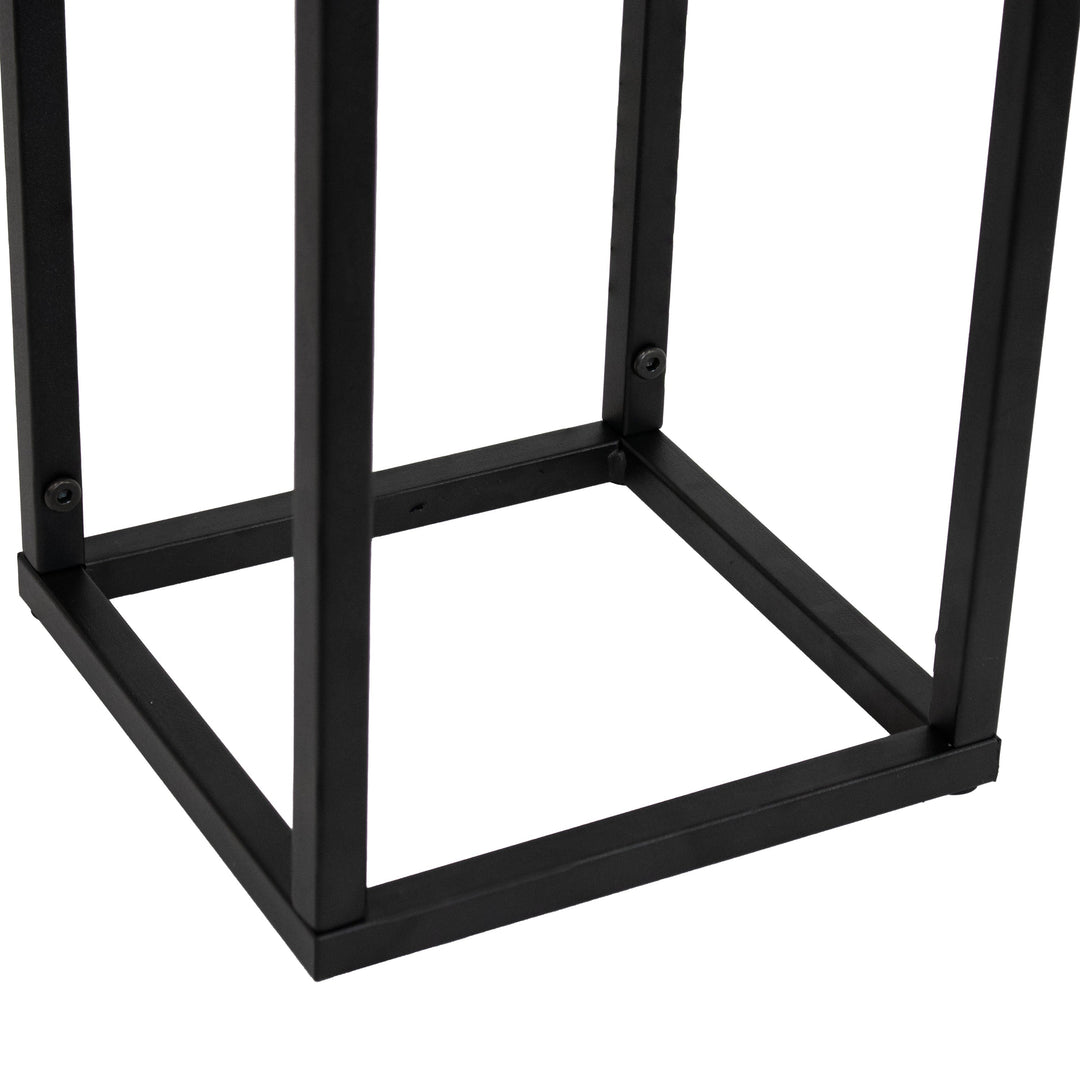 Modern Simplicity Metal Planter Boxes with Legs - 19.75" H and 27" H