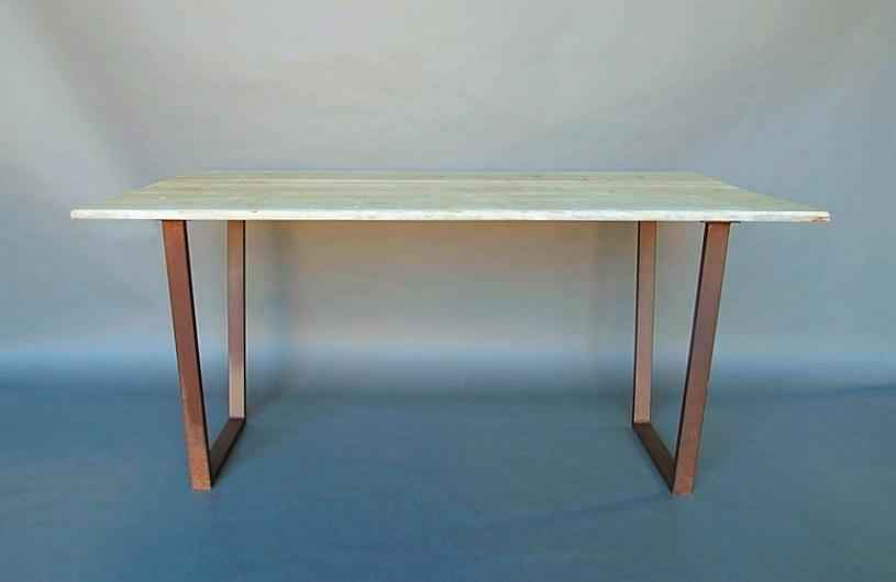 Rustic Bleached Redwood Table Furniture Set - Made in the U.S.A