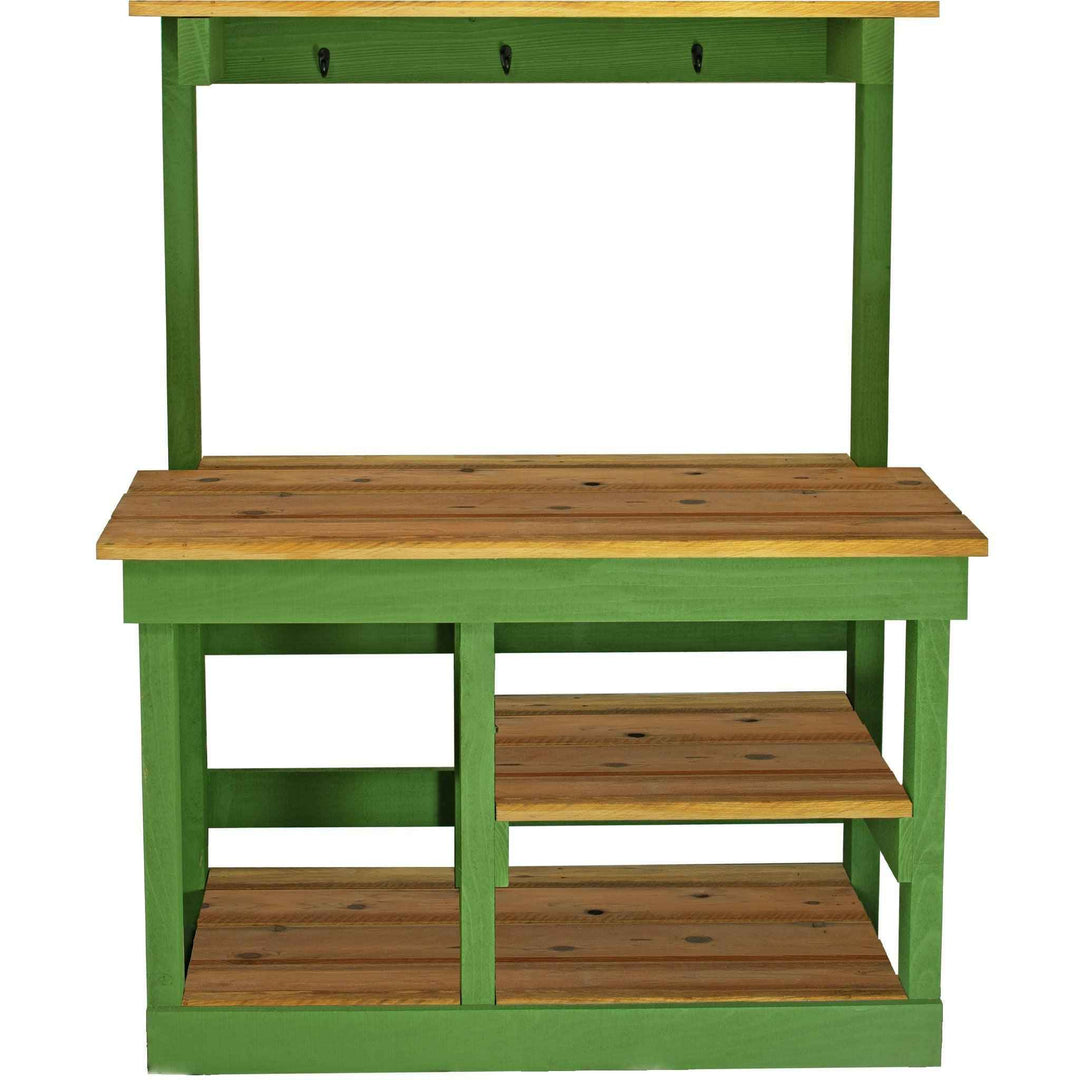Rustic Redwood Gardening Workbench And Potting Table - Made in the U.S.A