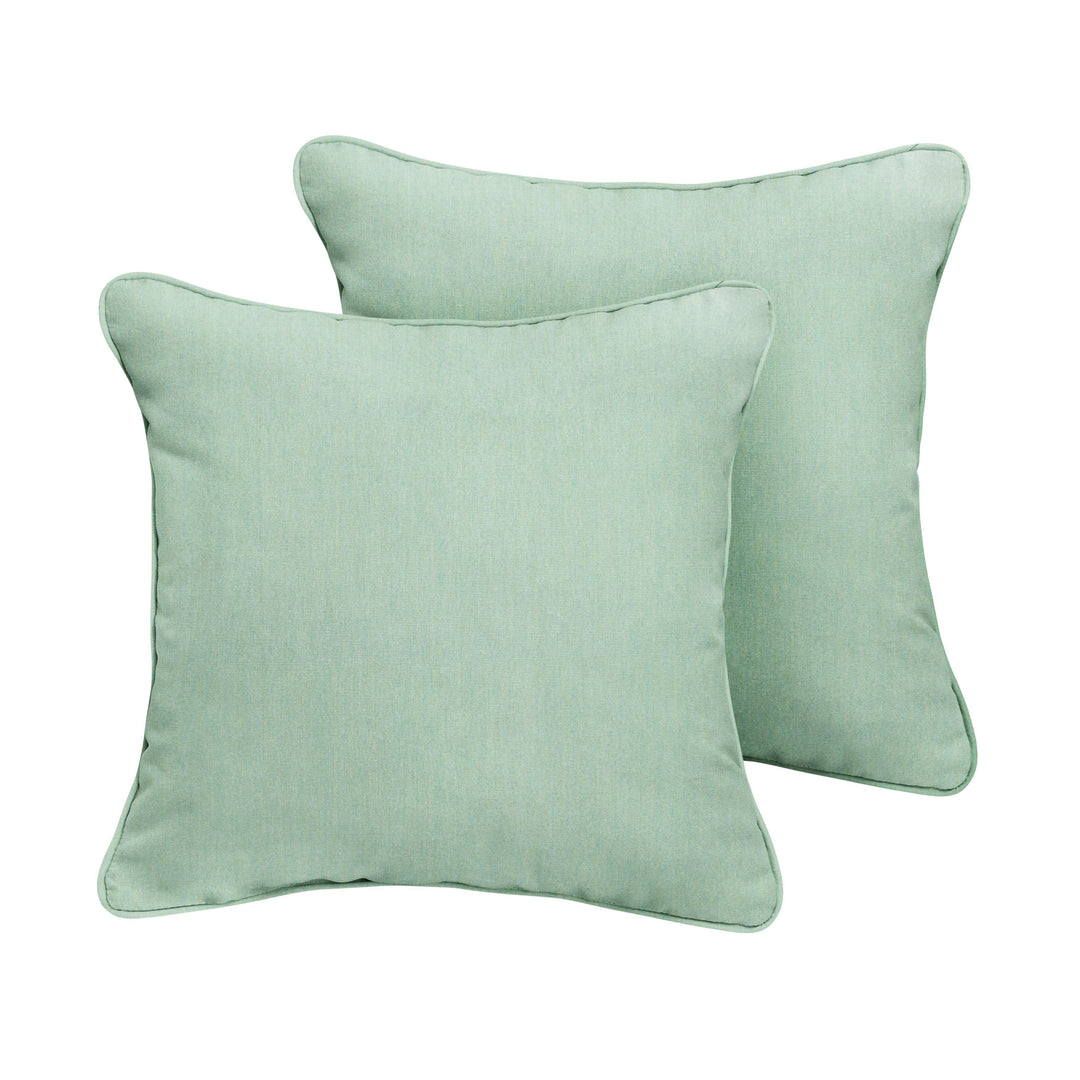 Sunbrella Square Corded Pillow (Set of 2) - Comes in 5 Sizes - 10 Great Colors