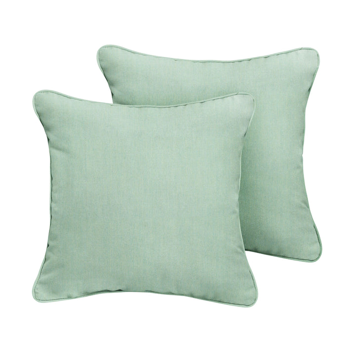 Sunbrella Square Corded Pillow (Set of 2) - Comes in 5 Sizes - 10 Great Colors
