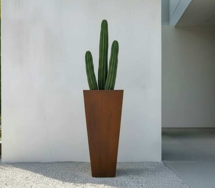 Corten Steel Tapered Planter - FREE SHIPPING!