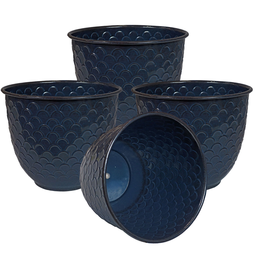 Dinah Metal Outdoor Plant Pots - 12.5"