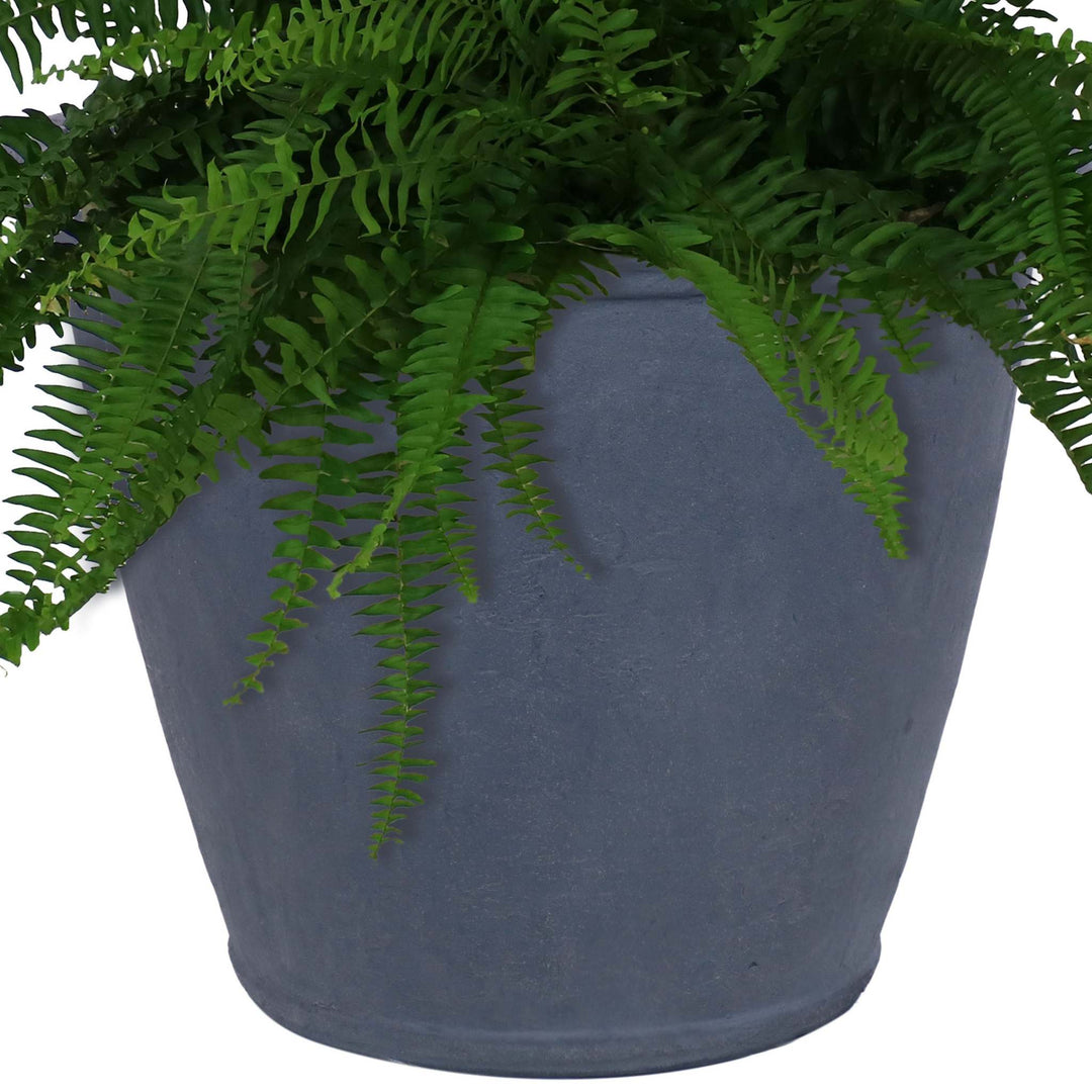 Anjelica Polyresin Large Round Outdoor Planter