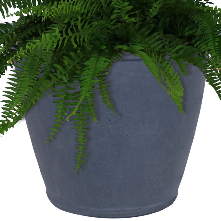 Anjelica Polyresin Large Round Outdoor Planter