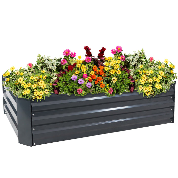 Galvanized Steel Raised Garden Bed - Rectangle - 48"