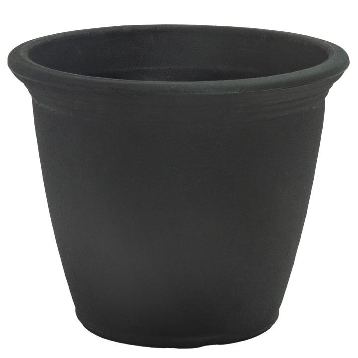 Anjelica Polyresin Large Round Outdoor Planter