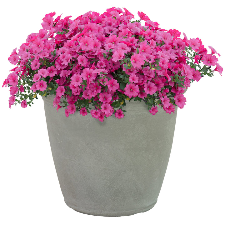 Anjelica Polyresin Large Round Outdoor Planter