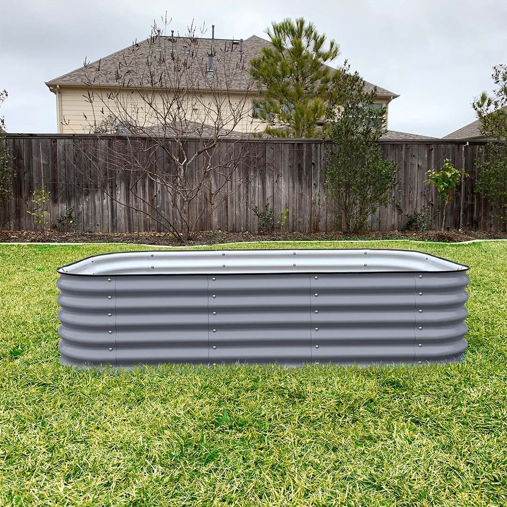 17" TALL 9 IN 1 MODULAR METAL RAISED GARDEN BED KIT - GreenLivingSupply-Store