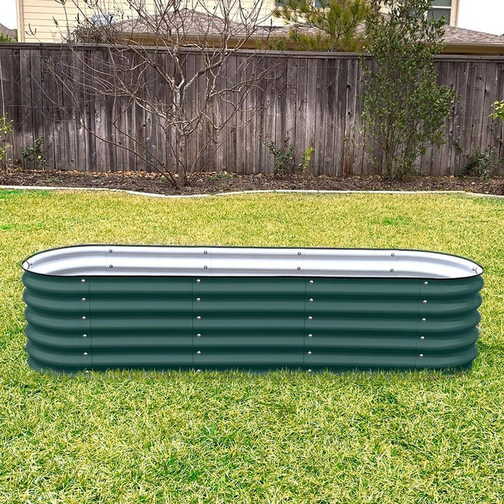 17" Tall 6 In 1 Modular Metal Raised Garden Bed Kit - GreenLivingSupply-Store