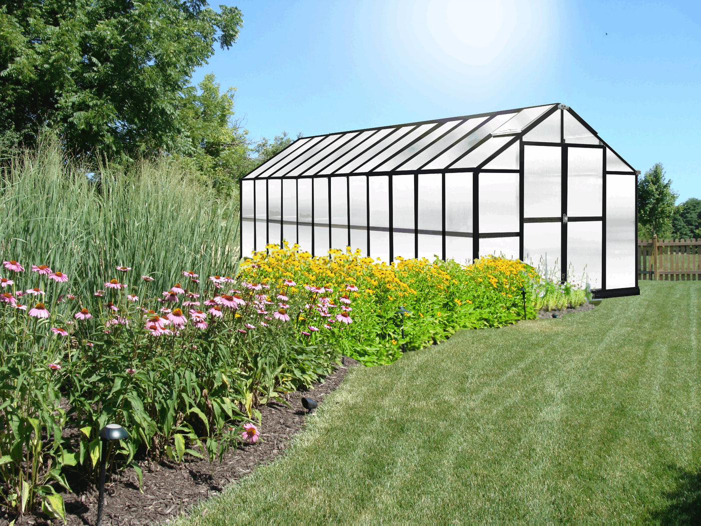 Mont Growers Edition Greenhouse 8ft. x 24 ft. - Black