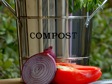 2-N-1 Kitchen Bucket Composter Available In 5 Great Colors
