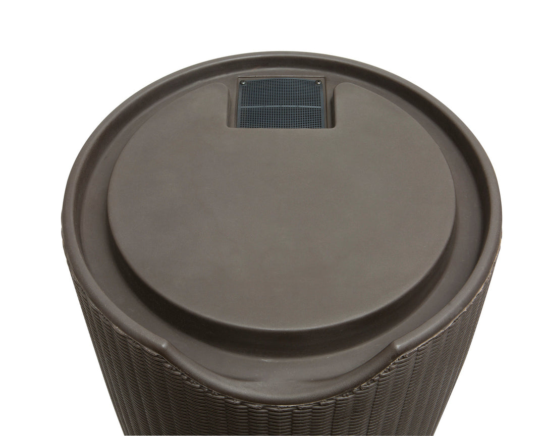 Impressions Bali 50 Gallon Flat Top Rain Saver - NO Planter