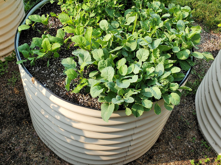 Vego Garden 32" Extra Tall Round Metal Raised Garden Bed Kit 42" Wide