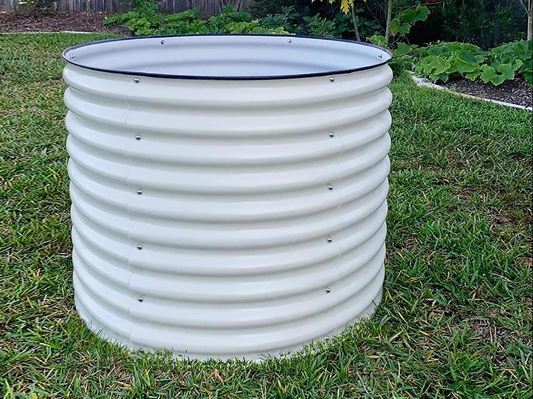 Vego Garden 32" Extra Tall Round Metal Raised Garden Bed Kit 42" Wide