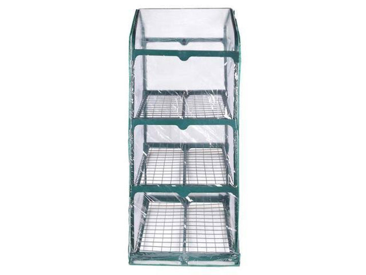 3 Tier Portable Rolling Greenhouse with Clear Cover