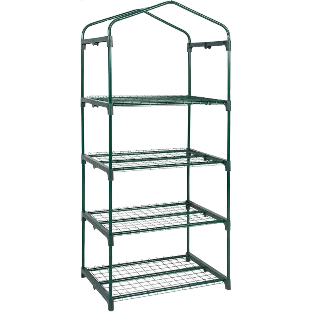 4 Tier Portable Rolling Greenhouse with Opaque Cover