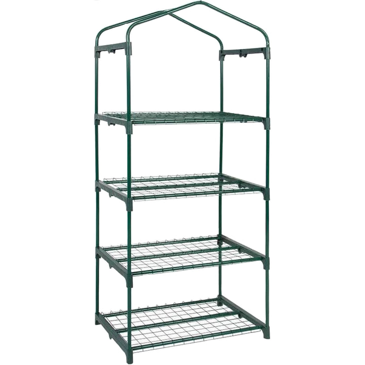 4 Tier Portable Rolling Greenhouse with Opaque Cover